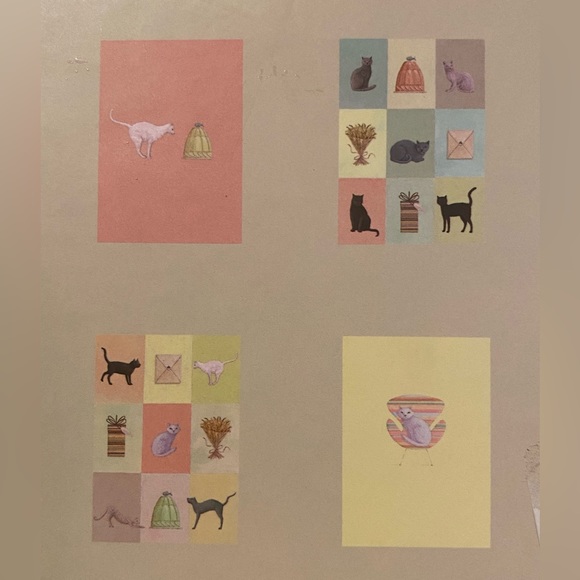 NIB Roger La Borde Cat Notecard set of 20 cards and envelopes - Picture 5 of 5